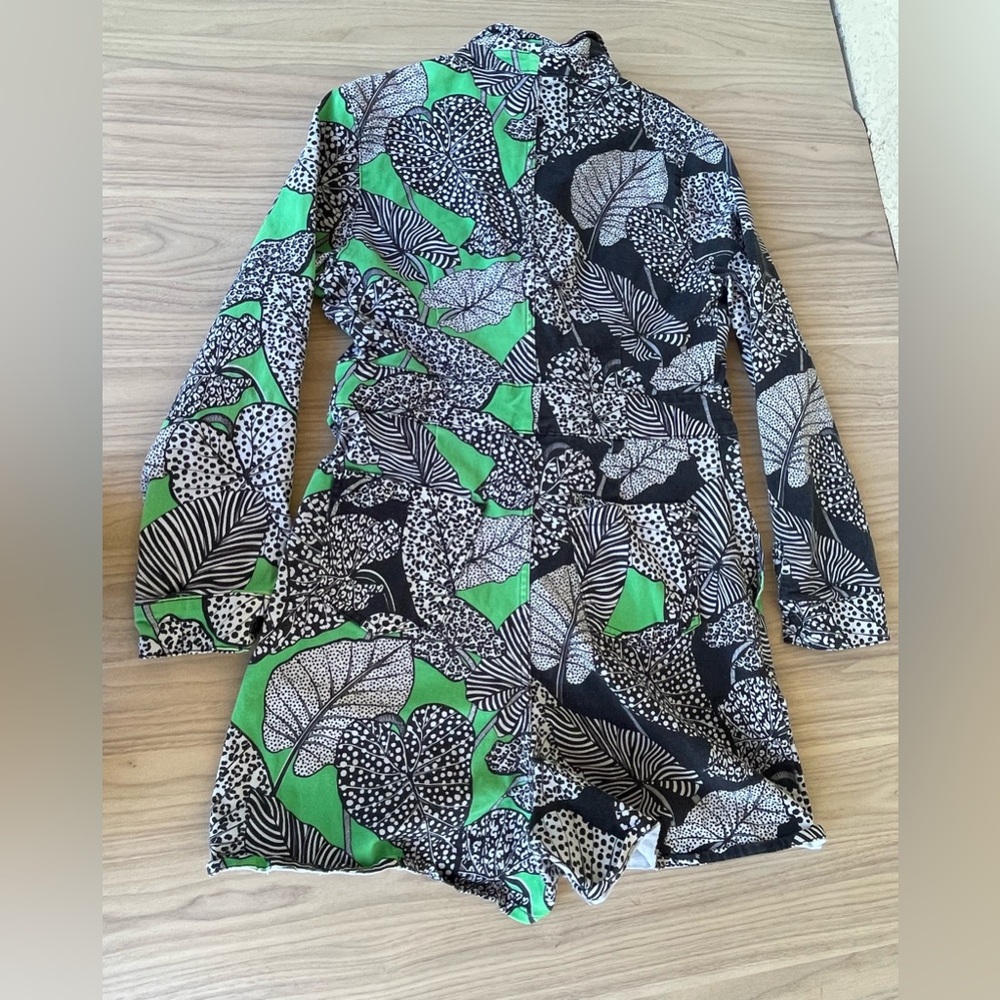 FARM Rio Black and Green Patterned Jumpsuit - Picture 3 of 16